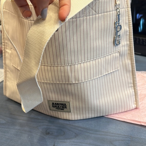 Jean Paul Gaultier stripped bag tote - Picture 4 of 6